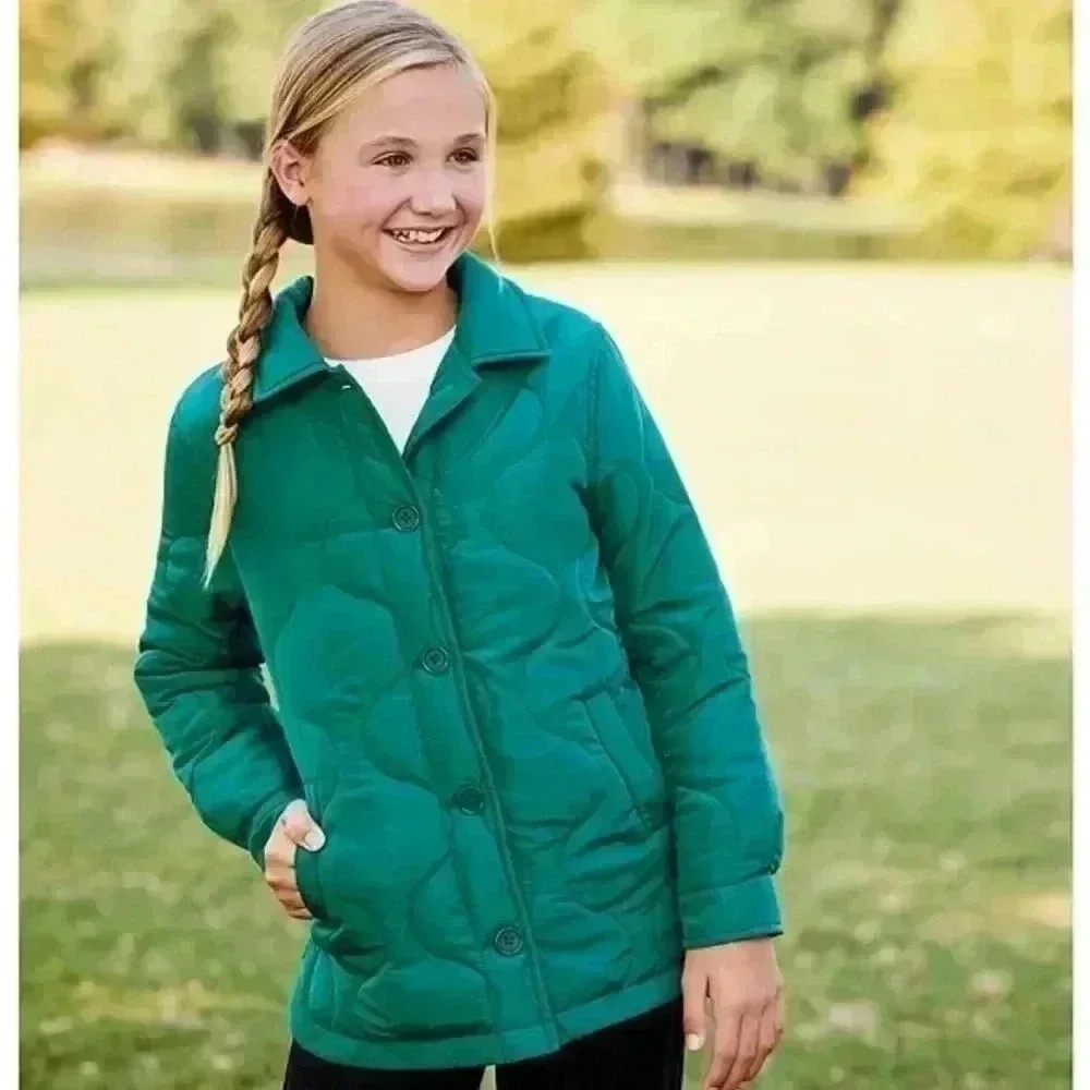 Girls lightweight quilted jacket Sz XL